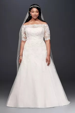 Lace Sweetheart Neckline Plus Size Wedding Dress David's Bridal